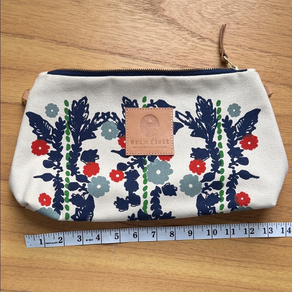 Cream Floral Clutch